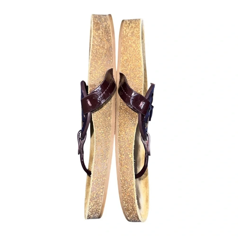 Tory Burch Dark Brown Thong Sandals 38
